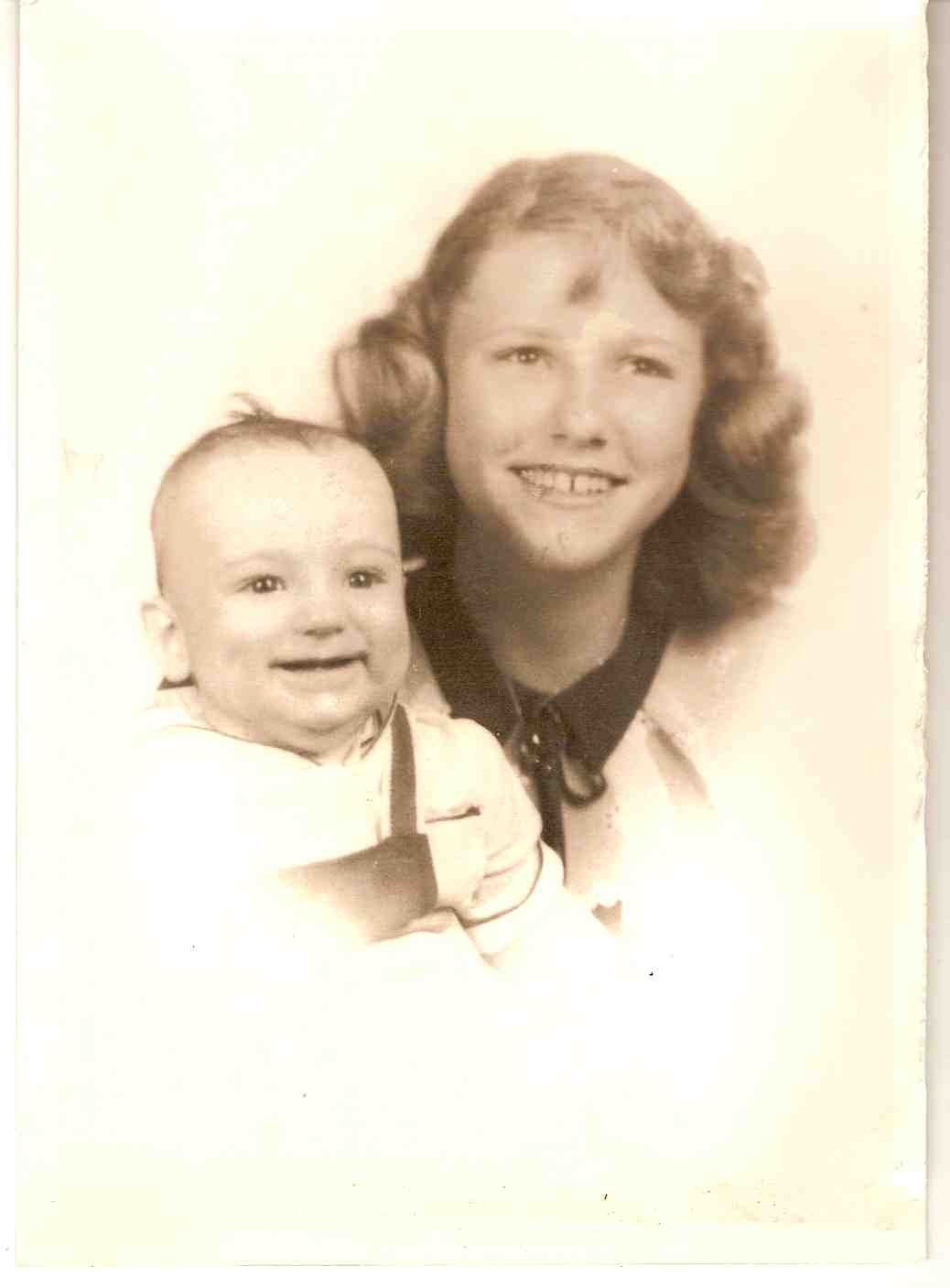 Paul Bennett Brown with his sister, Bette Ina Brown (Summer 1948)