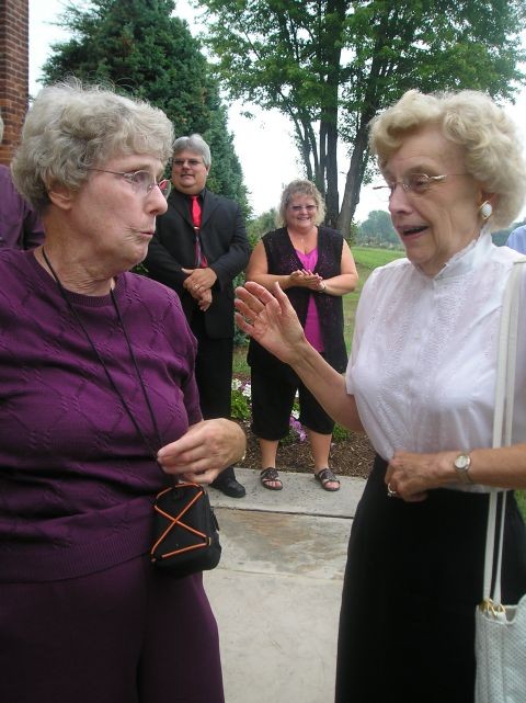 Left to Right: Bette Brown (Ben's Sister), David Garrett (Ben's 1st Cousin Once Removed), Melonie Garrett (David Garrett's Wife) and Jean Brown Howard (Ben's 1st Cousin)