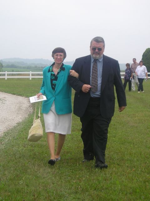 Faye Brown (Ben's Wife) and Keith Awalt, Funeral Director