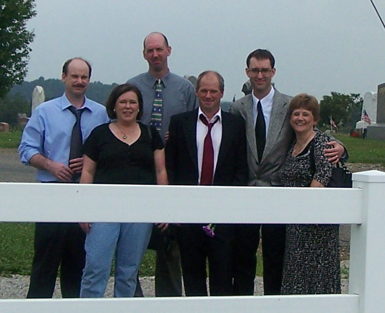 The Grandchildren of Paul and Pauline Kinsey Brown: Ned Solon, Cyndy Solon, Paul Travis Brown, Lloyd Solon, Steven David Brown and Natalie Anne Solon Hansen