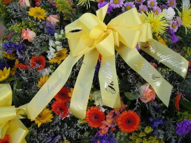 Flowers on Ben's Grave - Husband, Uncle, Father, Brother, Grandfather