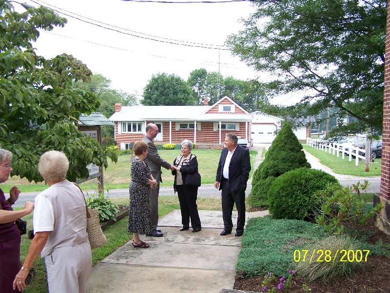 Left to Right:  Bette Brown (Ben's Sister), Doris Lowers, Natalie Solon Hansen (Ben's Niece), Travis Brown (Ben's Son), Margaret "Maggie" DeHoff Kish of Massillon, Sam Brown (Ben's 1st Cousin)