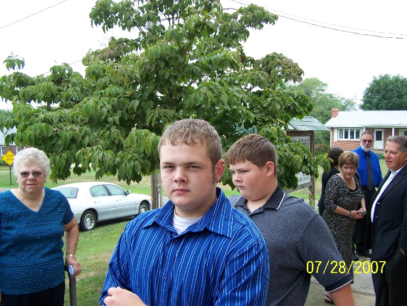 Left to Right: Mary Lou Garrett (Ben's 1st Cousin), Cru Garrett (Ben's 1st Cousin Twice Removed), Brent Garrett (Ben's 1st Cousin Twice Removed), Natalie Hansen (Ben's Niece), Paul Selegean (Ben's Biological Brother), Sam Brown (Ben's 1st Cousin)