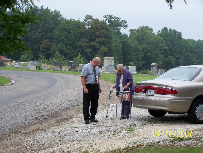 Bill Gruszecki (Husband of Karen Locke Gruszecki, Ben's 1st Cousin) and Evelyn Leatherberry Locke (Ben's 3rd Cousin)