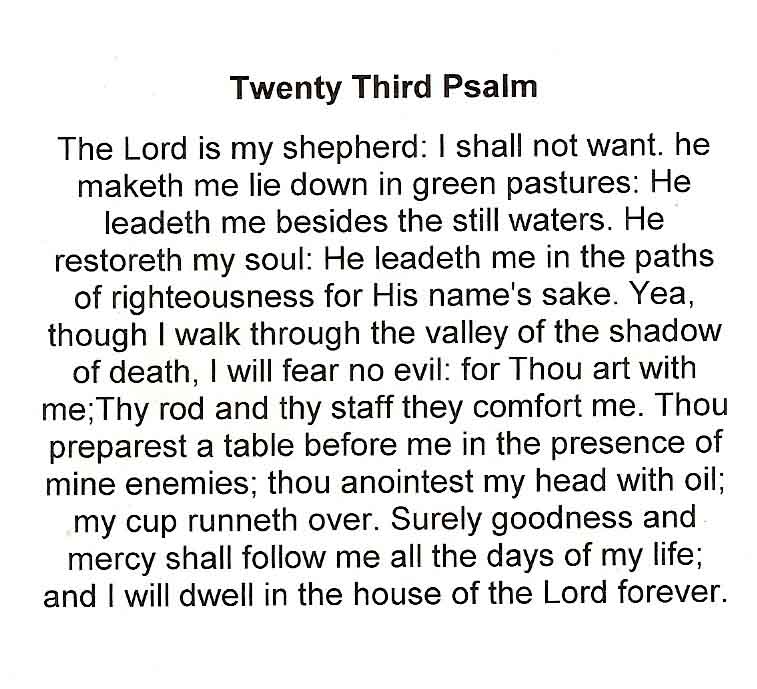 Paul Bennett Brown - Funeral Card Inside Left