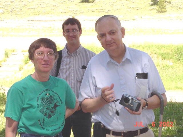 Faye, Steven and Paul Ben Brown on Casper Mountain in Wyoming (July 6, 2002)