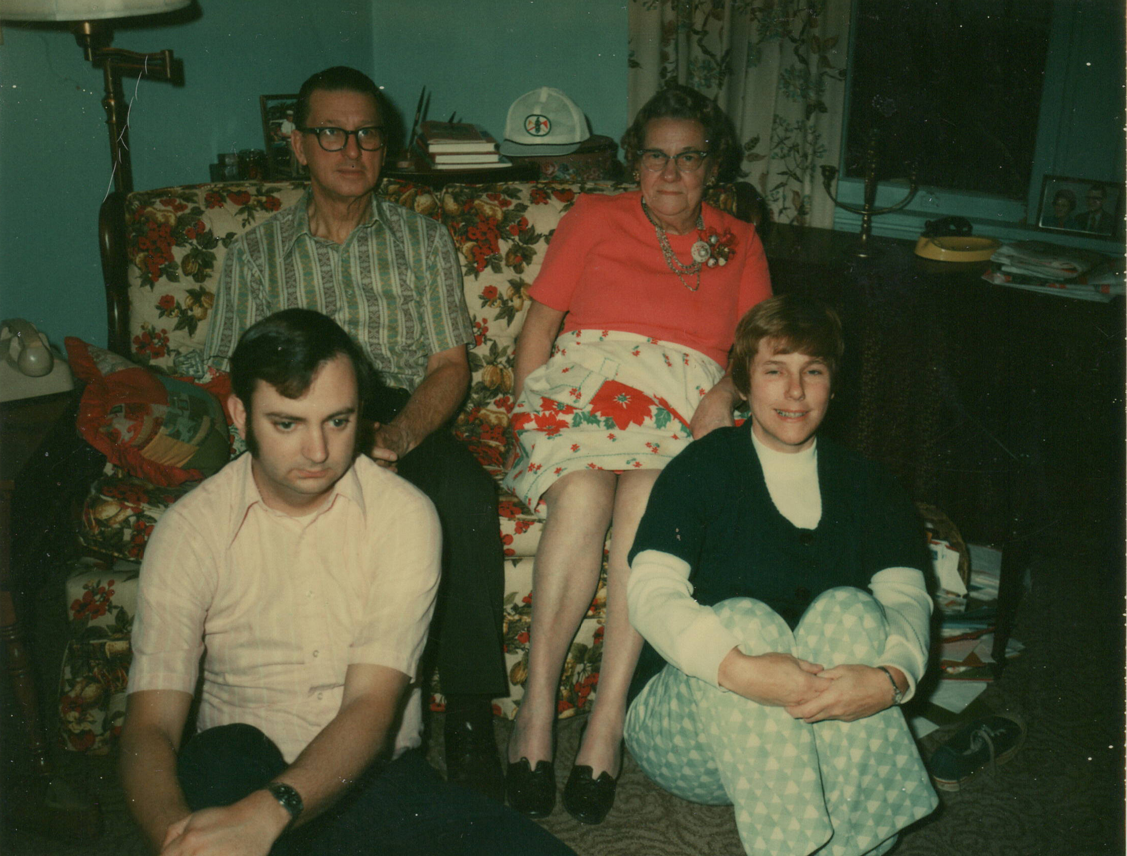 Paul and Pauline Kinsey Brown with their children, Ben and Bette (circa early 1970's)