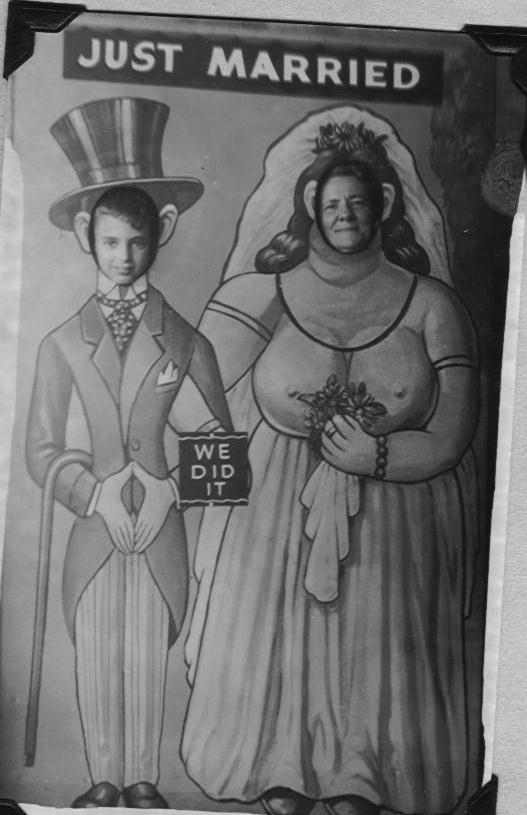 Ben and his mother, Pauline Brown, were "Just Married" (1957)