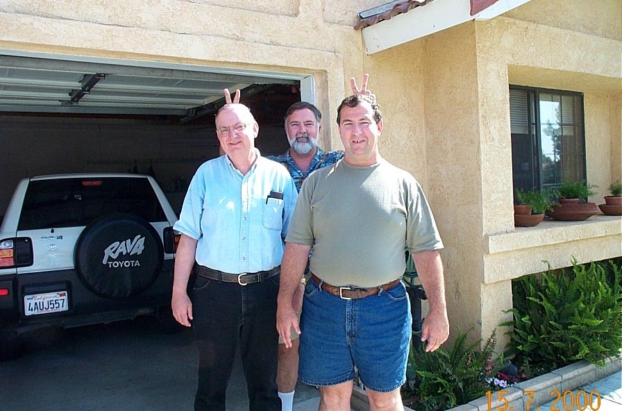 Paul Bennett Brown with his biological brothers, Paul David Selegean and Ray Charles Selegean  (July 15, 2000)