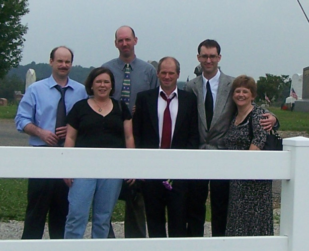 The Grandchildren of Paul and Pauline Kinsey Brown: Ned Solon, Cyndy Solon, Paul Travis Brown, Lloyd Solon, Steven David Brown and Natalie Anne Solon Hansen