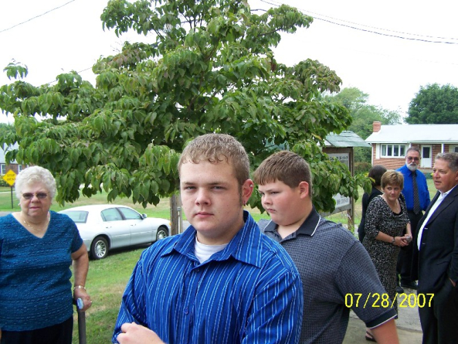 Left to Right: Mary Lou Garrett (Ben's 1st Cousin), Cru Garrett (Ben's 1st Cousin Twice Removed), Brent Garrett (Ben's 1st Cousin Twice Removed), Natalie Hansen (Ben's Niece), Paul Selegean (Ben's Biological Brother), Sam Brown (Ben's 1st Cousin)
