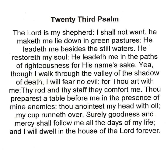 Paul Bennett Brown - Funeral Card Inside Left